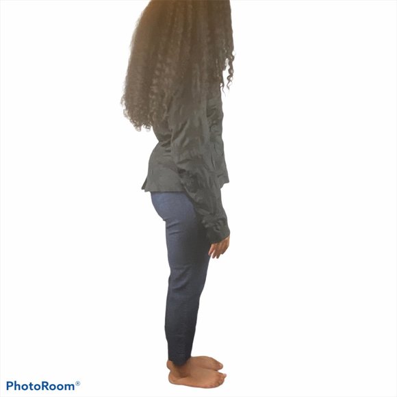 Sempre Piu Button-Front Blazer Jacket Dark Gray - Picture 3 of 4